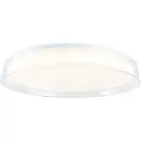 Brilliant Leanna LED Plafonnier 41cm transparent/blanc Application Tuya G97189/70