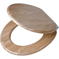 Tiger Abattant WC avec Frein de Chute Tiger Steigerhout Bois Marron