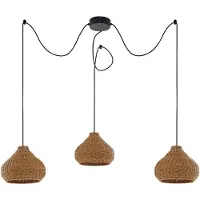 LUCANDE Luminaires d'extérieur , Taniola, dimmable, Bois, Terrasse, Bois, Rustique