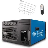Scheppach Purificateur d'air HDA-14 - 740 m³/h de capacité - 3 Niveaux de Filtration jusqu'à 1 μm - Contrôle à distance & Suspension murale - Pour atelier jusqu'à 400m² - - 5903001901