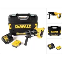 DeWalt DCH 133 P1 Marteau combiné sans fil 18V 2,6J SDS plus Brushless + 1x batterie 5,0Ah + chargeur + TSTAK