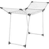 TecTake Séchoir à linge LIFE pliable de 1,8 m - blanc