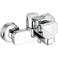 Kludi Pure&Easy Mitigeur baignoire et douche à sécurité intrinsèque, 1 pièce.