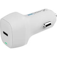 XLayer USB Type-C Kfz-Ladegerät (20W), weiss, Adaptateur pour véhicule, Blanc