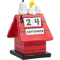 Grupo Erik Snoopy Doghouse 3d Perpetual Calendar Rouge