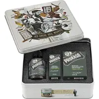 Proraso Coffret de soins pour la barbe - - Cyprès et Vétiver - Shampoing - Baume - Huile