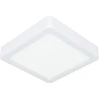 Eglo Lumière de plafond IP44 Fueva 6 Carré - Blanc - 15x15cm