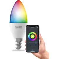 Calex Wi-Fi Smart Ampoule bougie E14 blanc et couleur