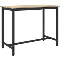 vidaXL Table Chêne Sonoma 100 x 50 x 76,5 cm Ingénierie Bois et acier