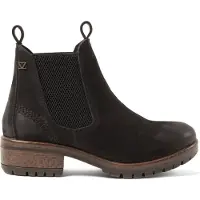 Lazamani Lia Femmes Cuir Chelsea Boots Noir Taille 39