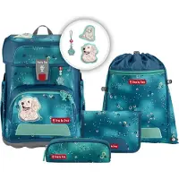 Step by step sac d'école Cloud Schulranzen-Set 5 pièces Dog Basty turquoise