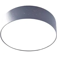 LINDBY Plafonnier , Umma, dimmable, Gris, Salon / séjour, Tissu / textile, Moderne