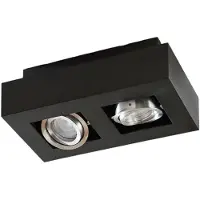 Arcchio Plafonnier , VINCE, dimmable, Noir, Couloir, Aluminium, Moderne