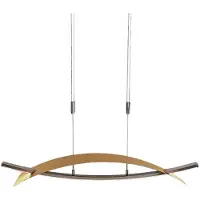 LUCANDE Suspension , Marija, dimmable, Or / laiton, Salon / séjour, Métal, Moderne
