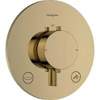 Hansgrohe Ecostat Comfort S Thermostat encastré pour 2 consommateurs avec combinaison de sécurité intégrée, 33718990