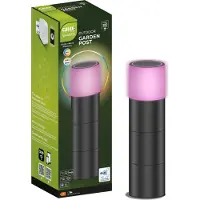 Calex Smart Outdoor LED Socklight, couleurs RGB & lumière blanche froide à chaude, dimmable, étanche, WLAN + Bluetooth Gateway App- & Voice Control