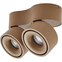 Arcchio Plafonnier , Rotari, dimmable, Brun / rouille, Couloir, Aluminium, Moderne