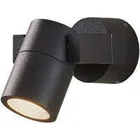 LUCANDE Luminaire Extérieur , Kavuna, dimmable, Noir, Balcon, Aluminium, Moderne