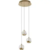 LUCANDE Suspension , Hayley, Transparent, Salon / séjour, Verre, Moderne