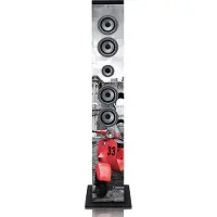 Ices Electronics Enceinte tour Bluetooth, radio FM, lecture USB/SD