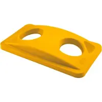 Rubbermaid Couvercle pour bac Slim Jimpour le tri de bouteilles ou cannettes, jaune