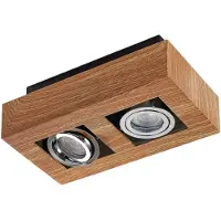 Arcchio Plafonnier , Vince, dimmable, Bois, Couloir, Aluminium, Moderne