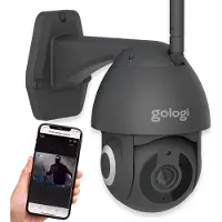 Gologi Caméra extérieure supérieure avec vision nocturne - sécurité - 3MP - Avec Wifi et App - Noir