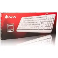 NGS Clavier -KEYBOARD-0284 Blanc Qwerty Espagnol