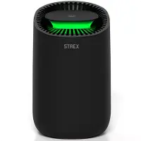 Strex Déshumidificateur d'air - Extrêmement silencieux - 600ml/jour - Noir - Adapté pour la maison, la chambre et le bureau