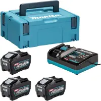 Makita Power Source Kit 3x BL 4050 F batterie 40 V max. 5,0 Ah XGT + DC 40 RA chargeur + Makpac