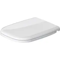 Duravit WC-Sitz D-Code ohne Absenkautomatik, Scharniere Edelstahl, weiß