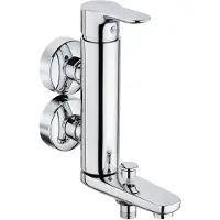 Kludi Wafü-colonne douche EHM robinet de bloc vertical DN15 chromé