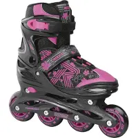 Roces Patins à Roulettes - Jokey 3.0 - Noir/Rose - Patins à roue - - 30/33 - Patins à Roulettes