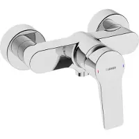 Hansa Twist Nouveau Mitigeur mural pour douche, levier unique, chromé, 1 pièce.