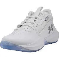 Under Armour Lockdown 7 Basketball Chaussures Baskets Unisexe 3028512 103 Blanc , Taille:44.5 EU