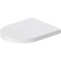 Duravit Siège de WC ME by Starck, charnières en acier inoxydable, avec dispositif d'abaissement au