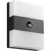 PRIOS Luminaire Extérieur , Teekon, Noir, Terrasse, Acier inoxydable, Moderne