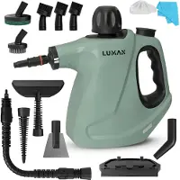Nettoyeur vapeur portatif - - 1050W - Réservoir 450 ml - Pression 0,26 à 0,32 MPa - Fonction vapeur continue - 16 accessoires - Vert