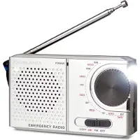 Caliber Radio portable à piles - Mini-radio de poche - Radio AM/FM avec prise casque (HPG311R)