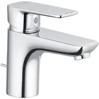 Kludi Pure&Style Robinet de lavabo résistant à l'eau, robinet de salle de bain chromé