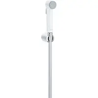 GROHE Douchette hygiène intime + support mural Tempesta-F Trigger Spray - 1 jet - blanc - chromé/blanc 27812IL1