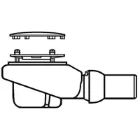 Villeroy & Boch V&B écoulement Tempoplex Plus Compact d= 90mm chromé (Ensemble de drainage)