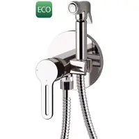 Hak Sapho Baterie - Set de mitigeur encastré avec douche bidet, avec corps, chrome 1103-07