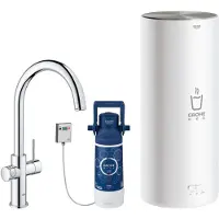 GROHE Küchenarmatur mit Filterfunktion und kochend heisses Wasser Red Duo chrom glänzend 30079001