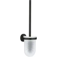 GROHE Start QuickFix Ensemble brosse de toilette, adhésif, noir mat