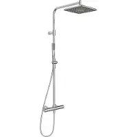 Hansa aurelia - doucheset met thermostaat, 25x25 cm, chroom