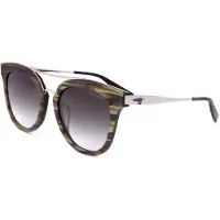 Trussardi STR232F Green tea stripe 56/23/150 Lunettes de soleil pour femmes