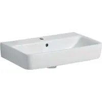 Geberit Selnova Compact - lavabo 600x370 mm, avec trop-plein, 1 trou pour robinet, blanc 501.511.00.7