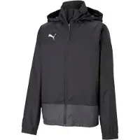Puma Garçons, Veste de running, Veste de pluie d'entraînement Team Goal 23 Kids (152), Noir, Blanc, 152