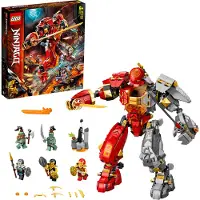 LEGO 71720 NINJAGO Méca de feu en pierre jouet, figurine ninja